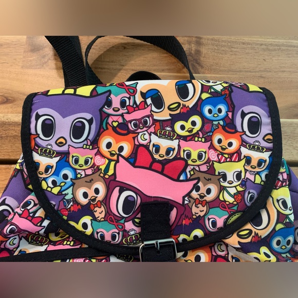 Neonstar by Tokidoki Loungefly Backpack| Colorful Owls| Unisex - Picture 4 of 13